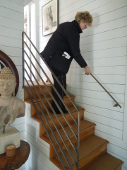 bronze railing