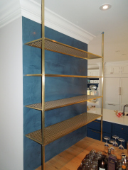 bronze shelving