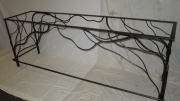 Abstract table base in bronze