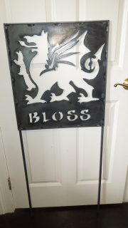 Plasma cut house sign