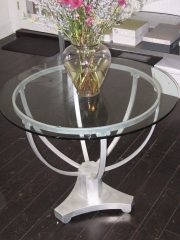 aluminum accent table