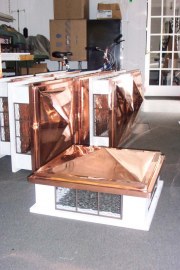 illuminated copper post tops