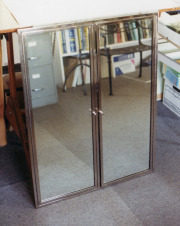 nickel plated brass medicine cabinet