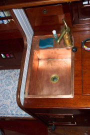 vintage sailboat copper sink