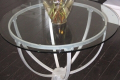 aluminum accent table