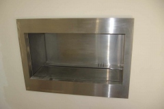 stainless steel facia trim for gas fired wall insert