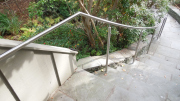polished curved stainless steel pipe