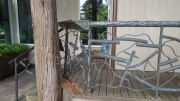 abstract bronze railing