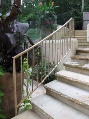 curved mild steel powder coated