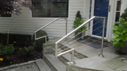 customized front entrance cable railing