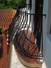 exterior balcony in steel
