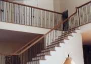 mild steel w wood handrail