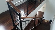 steel mesh blackened and lacquered